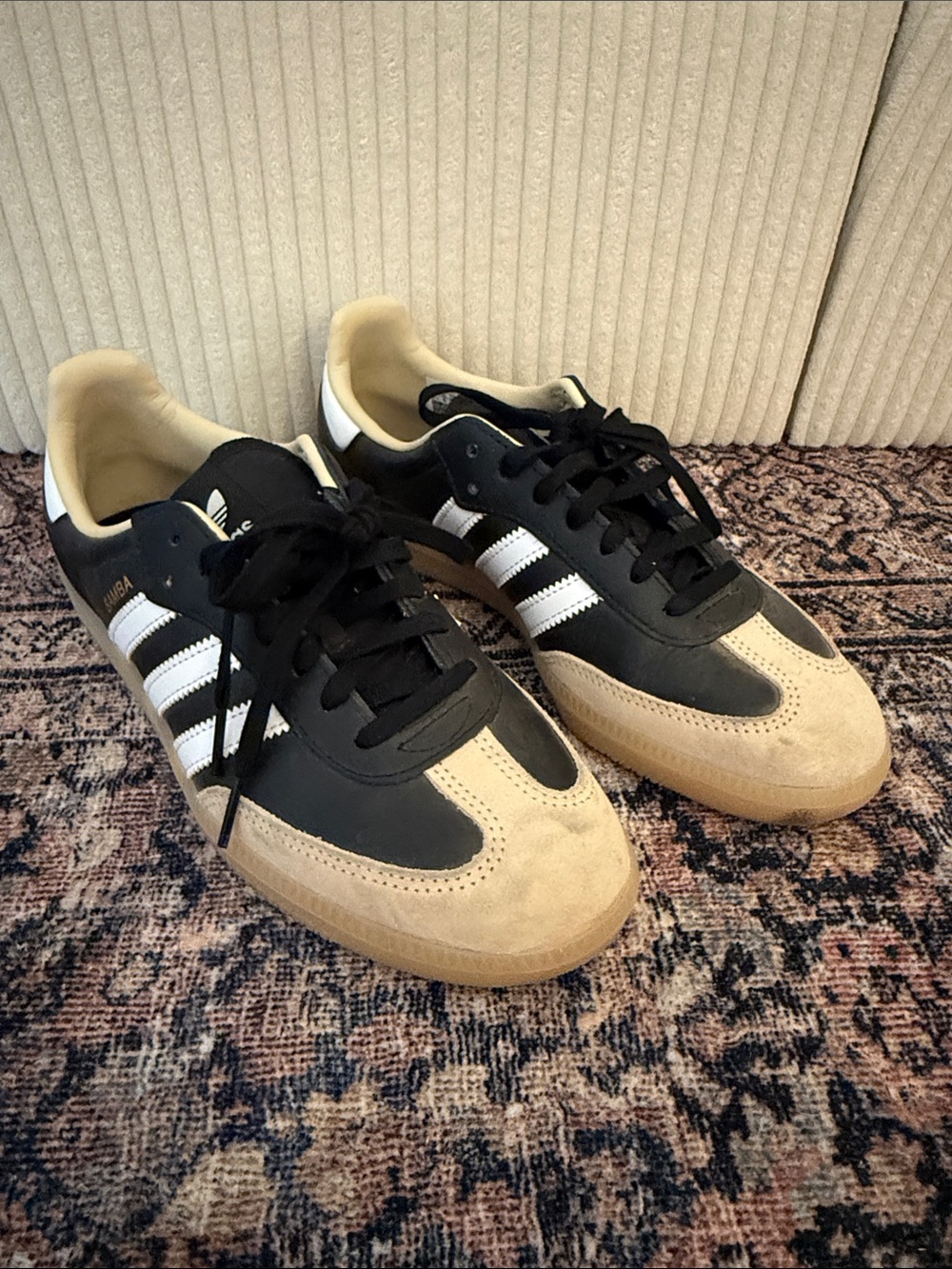 adidas SAMBA Black and Tan Classic Sneakers